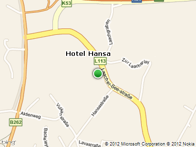 Detailkarte - Hotel HANSA - Laacher-See-Str. 11 (L113) - 56743 Mendig